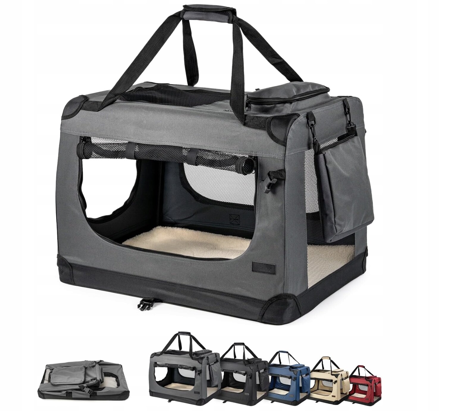 Lionto skládací přepravka pro psa a kočku pro psa kočku