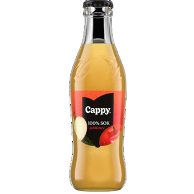Cappy Jablečná šťáva 100% 24x250ml Sklo, Záloha 0,4 Pln