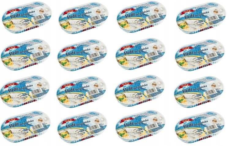 16 x 170 g Mk Sleď v oleji po gdaňsku Karton