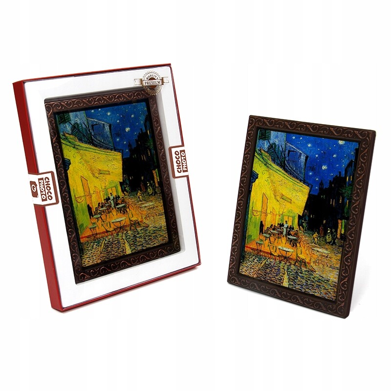 Klasický čokoládový obraz „Terasa kavárny v noci“