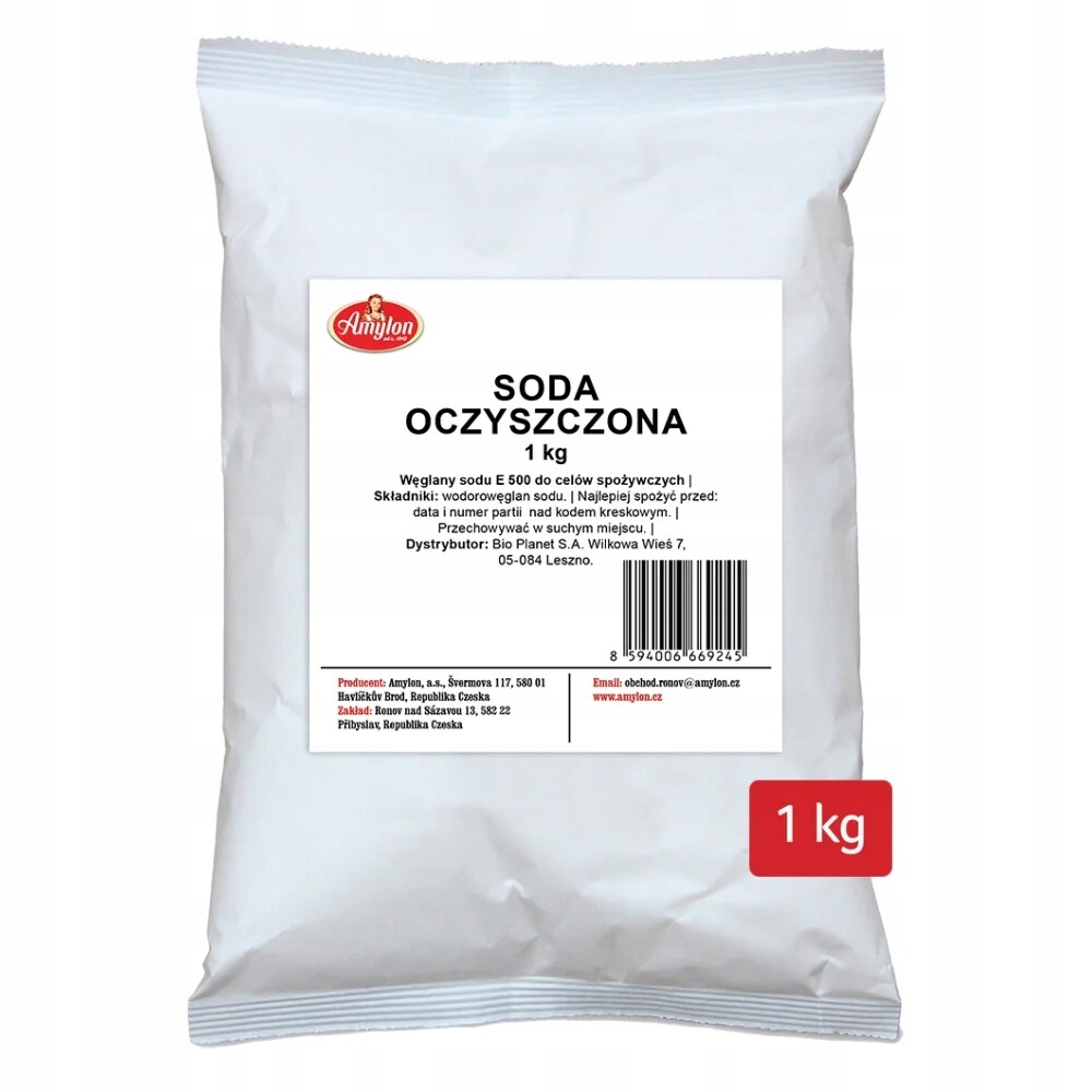 4X Jedlá soda 1 kg Amylon
