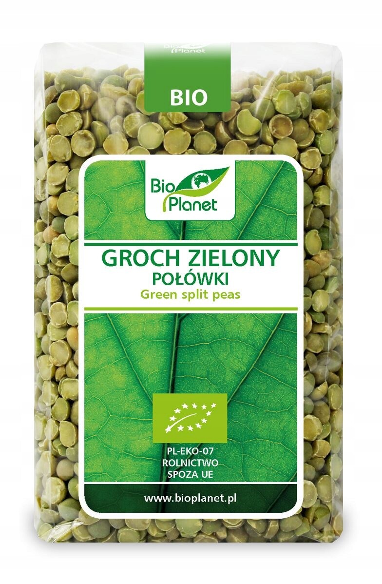 4x Hrách zelený půlky Bio 500 g