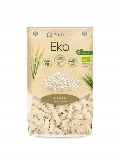 4x Těstoviny (rýžové) Fusilli Bio 250 g Bartolini