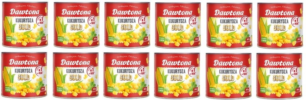 12 x 340 g Dawtona Kukuřice Gold vakuově balená Karton
