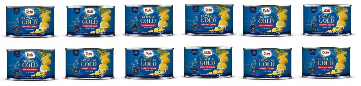 12 x 227 g Dole Kousky ananasu v ananasovém džusu Zgrawka