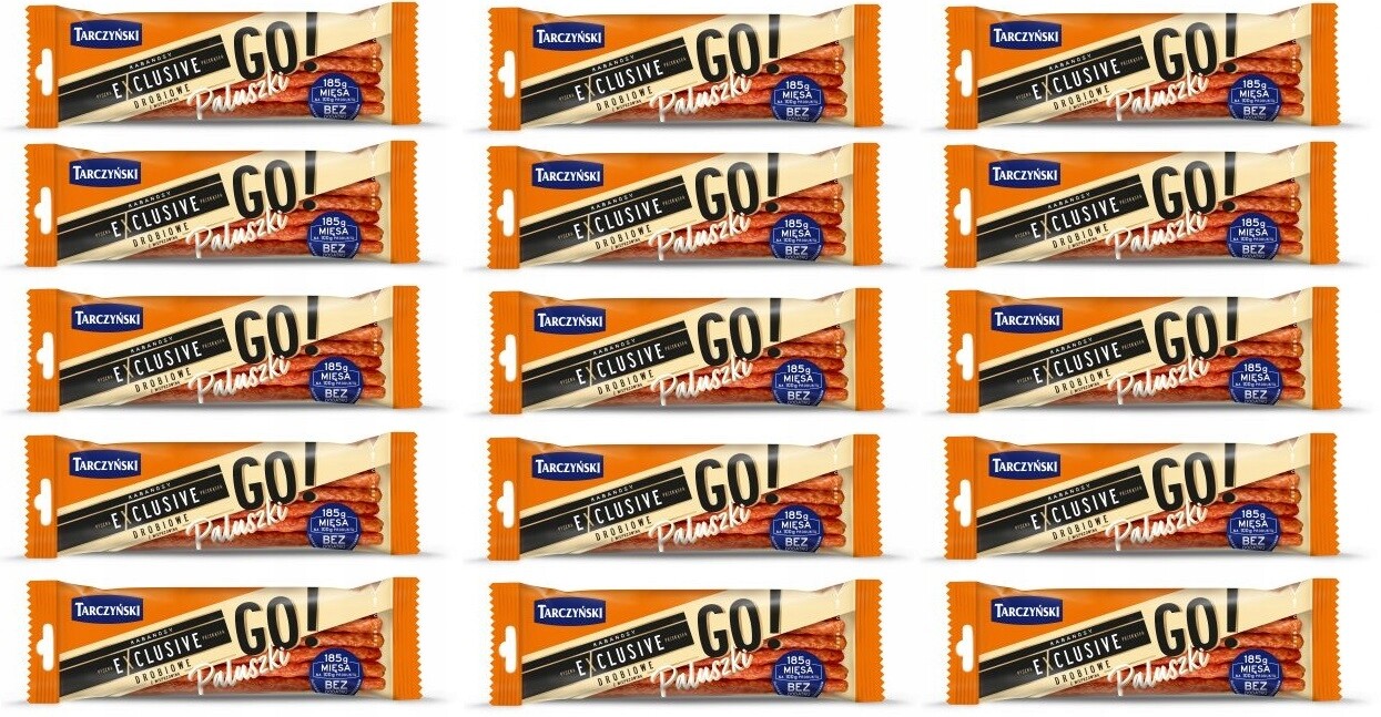 15 x 50 g Tarczyński Kabanos Exclusive Drůbeží Go Karton