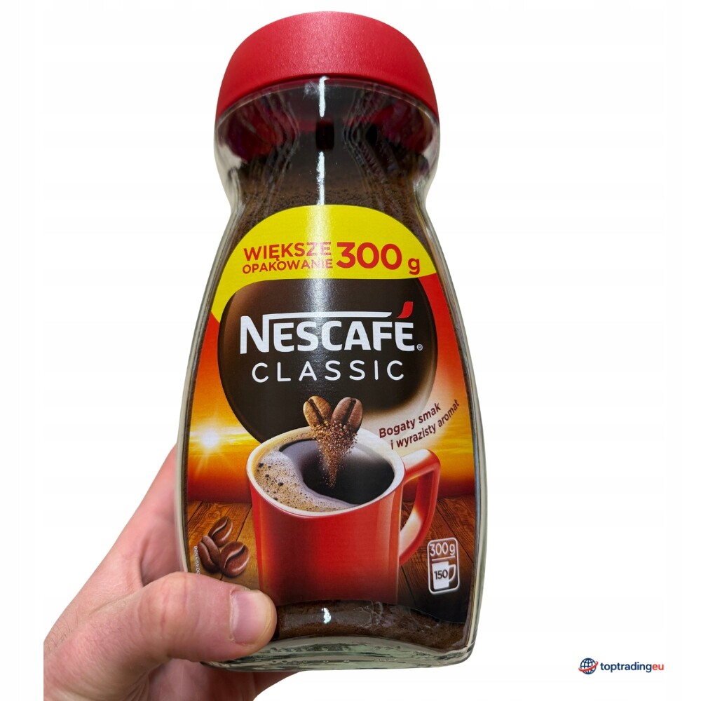 Nescafé Classic 300 g – větší balení klasická Káva