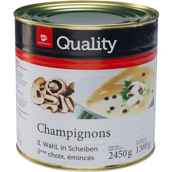 1x 2,45 kg Tgq Žampiony plátky