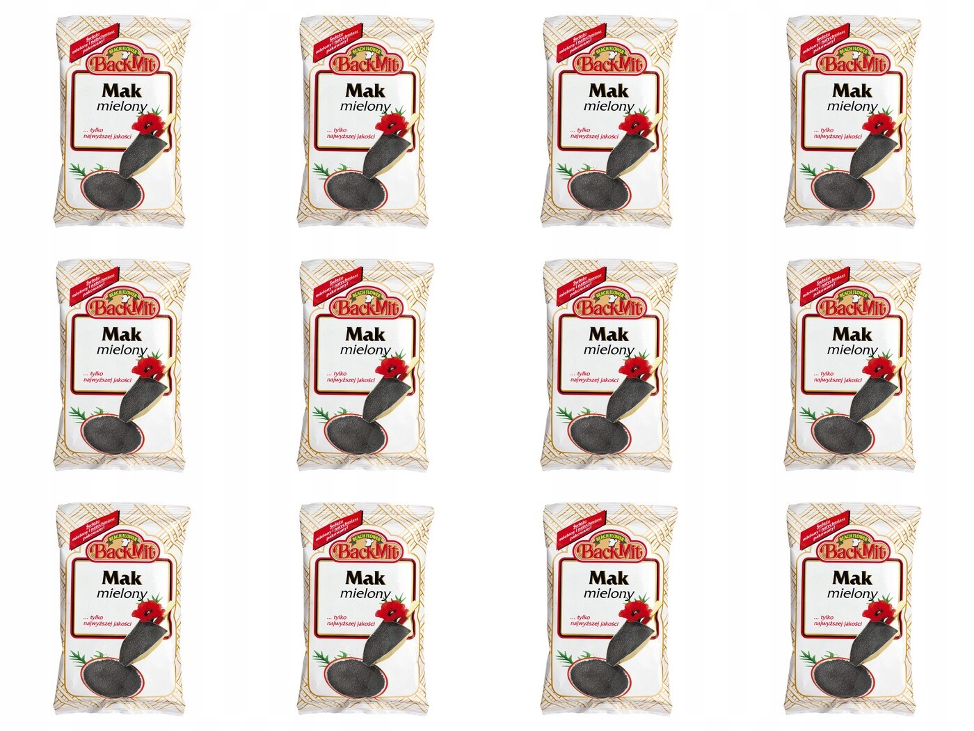 12 x 200 g Backmit Mletý mák Karton