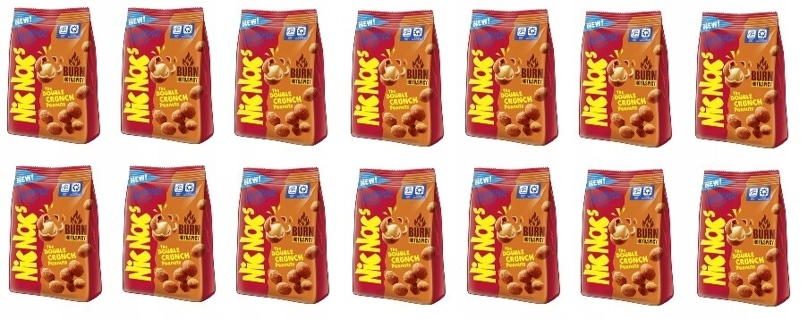 14 x 110 g Lorenz Nic Nac's Burn arašídy v pikantním obalu Karton