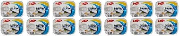 14 x 110 g Graal Sardinky v rostlinném oleji Karton