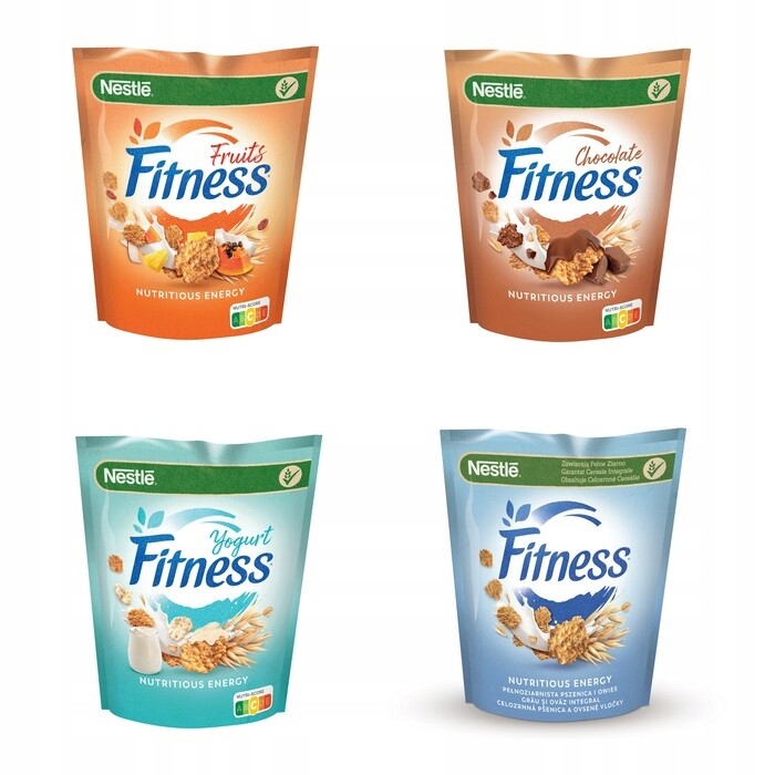 4x 425g Nestle Fitness müsli 4 příchutě