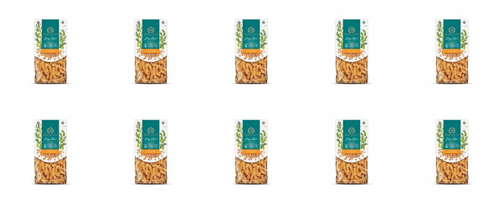 10 x 250 g Bartolini Těstoviny z cizrny vřeteno