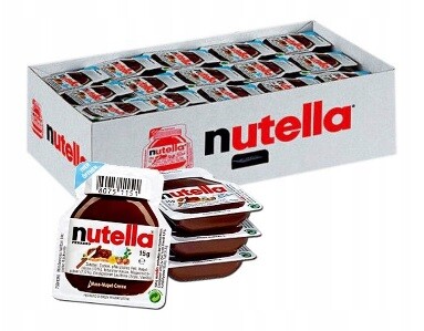60 x 15 g Nutella Mini Karton na mazání krémů