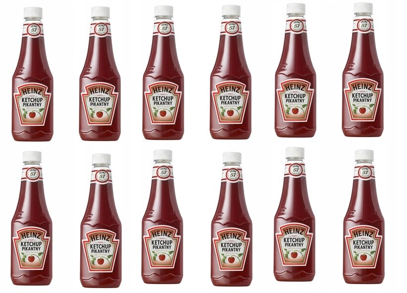 12 x 570 g Heinz Pikantní kečup Karton
