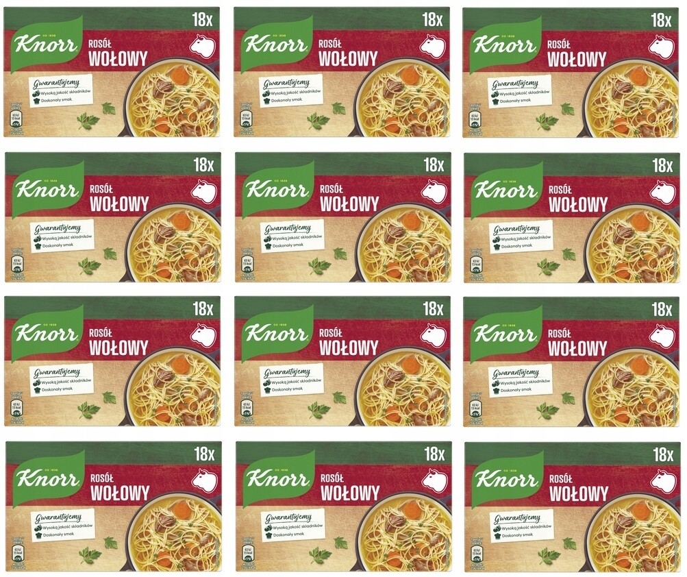 12 x 180 g Knorr Hovězí vývar Karton