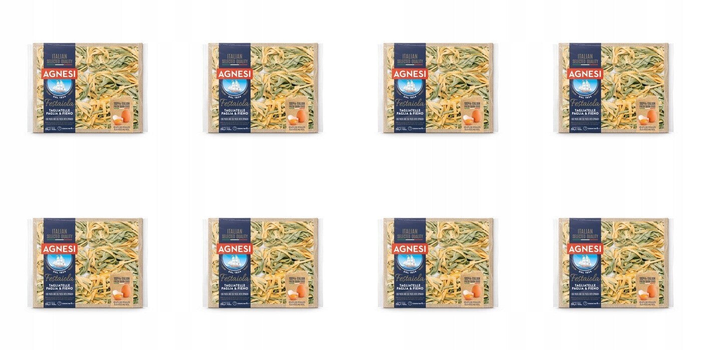 8 x 250 g Agnesi Festaiola Těstoviny Tagliatelle Karton