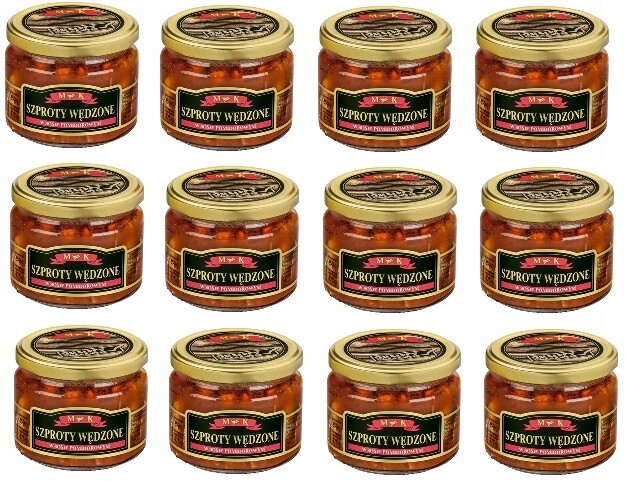 12 x 250 g Mk Uzené šproty v rajčatové omáčce Karton