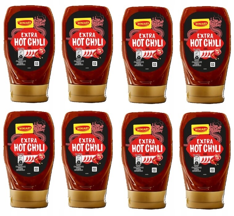 8 x 300 ml Winiary Omáčka Extra Hot Chili Karton