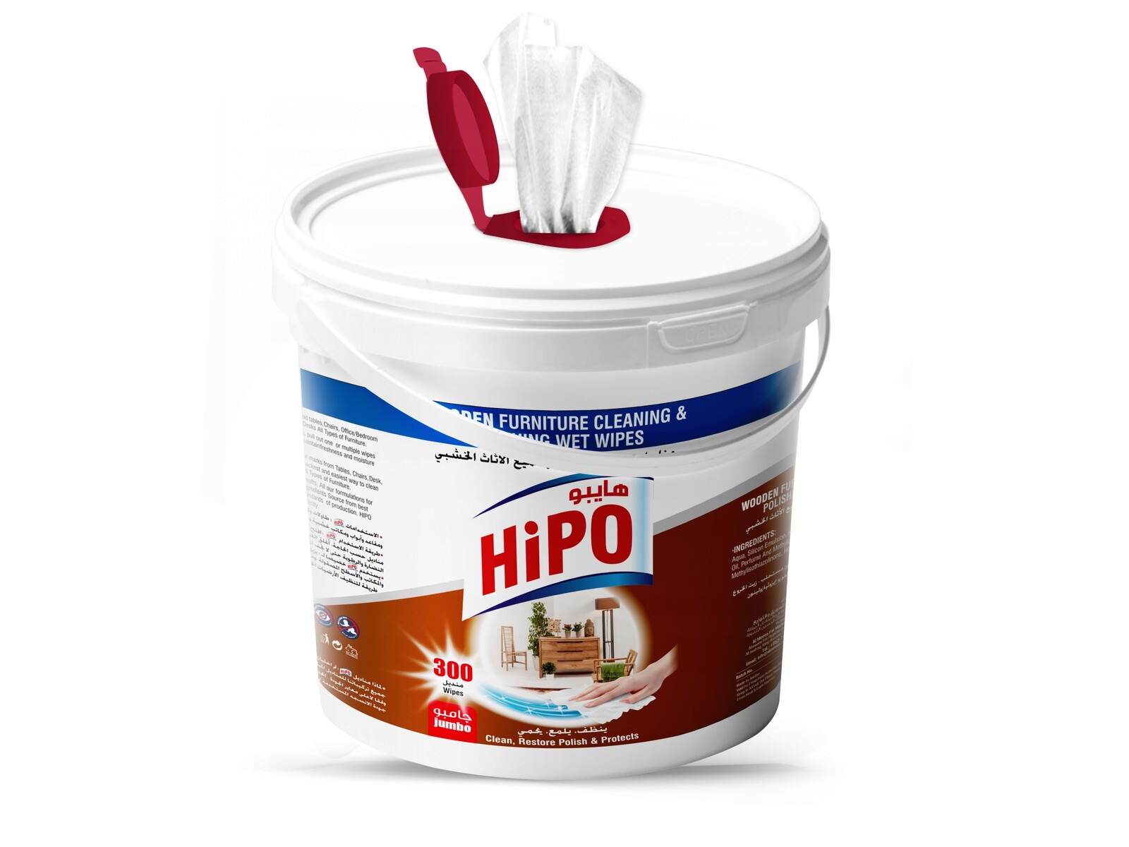 Ubrousky HiPO pro dřevěný nábytek, 300 kusů