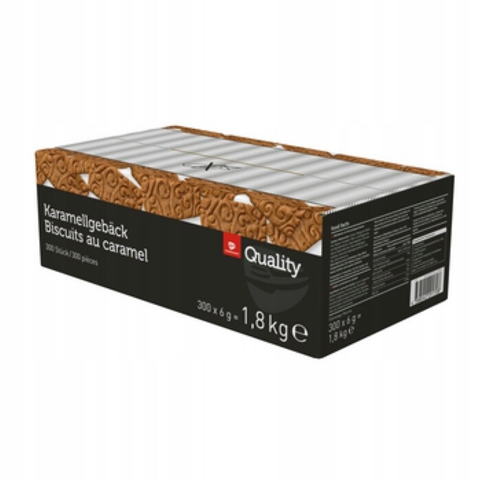 1x 1,8 kg Tgq Karamelové křehké sušenky (300 x 6 g)