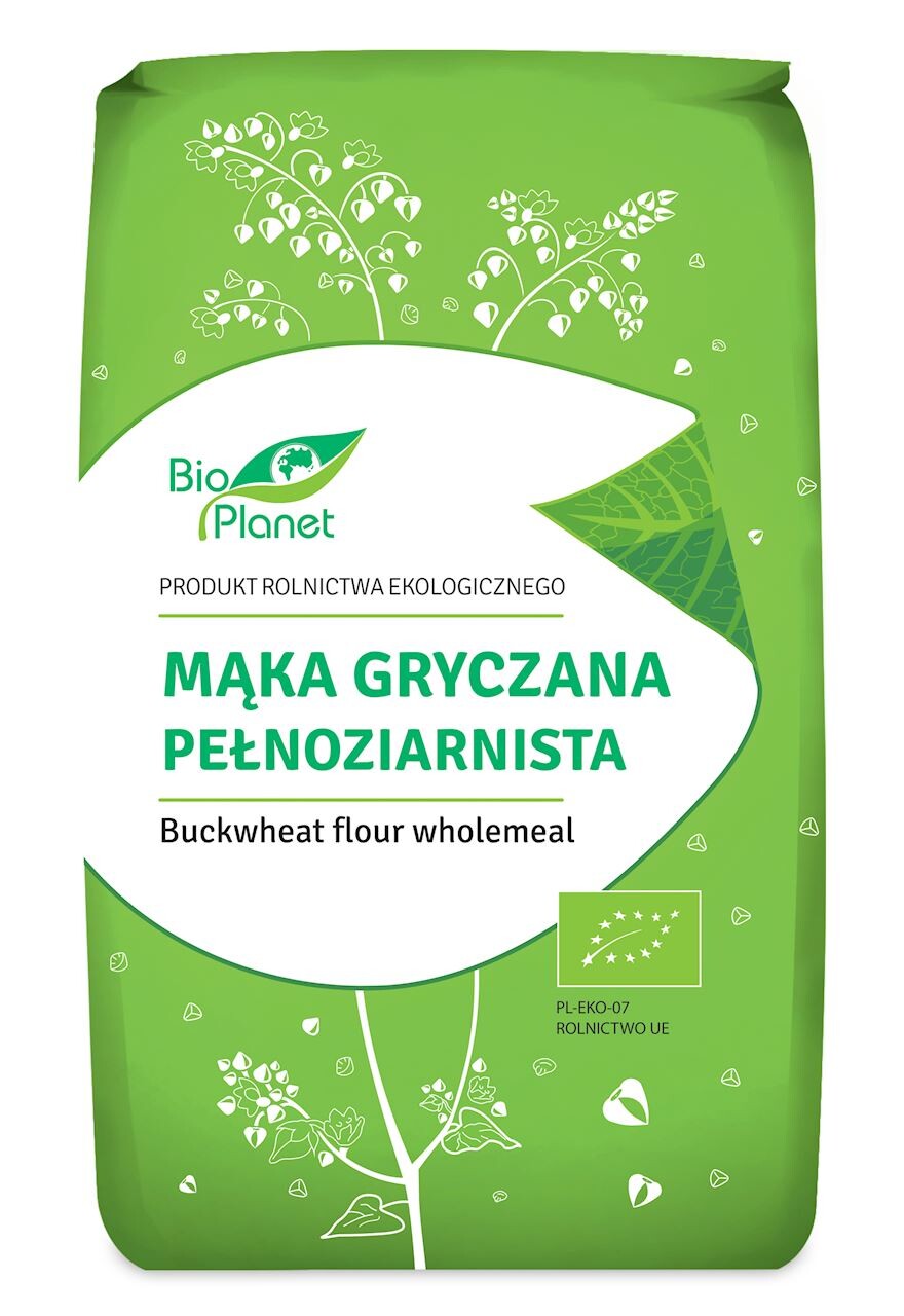 4x Bio Planet Pohanková mouka celozrnná Bio 500 g