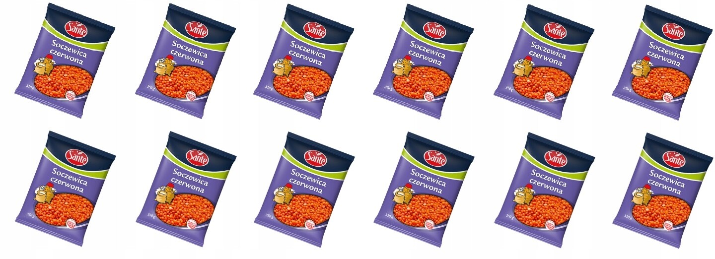 12 x 350 g Sante Červená Čočka Karton