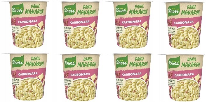 8 x 55 g Knorr Pokrm Těstoviny Carbonara instantní pokrm Karton