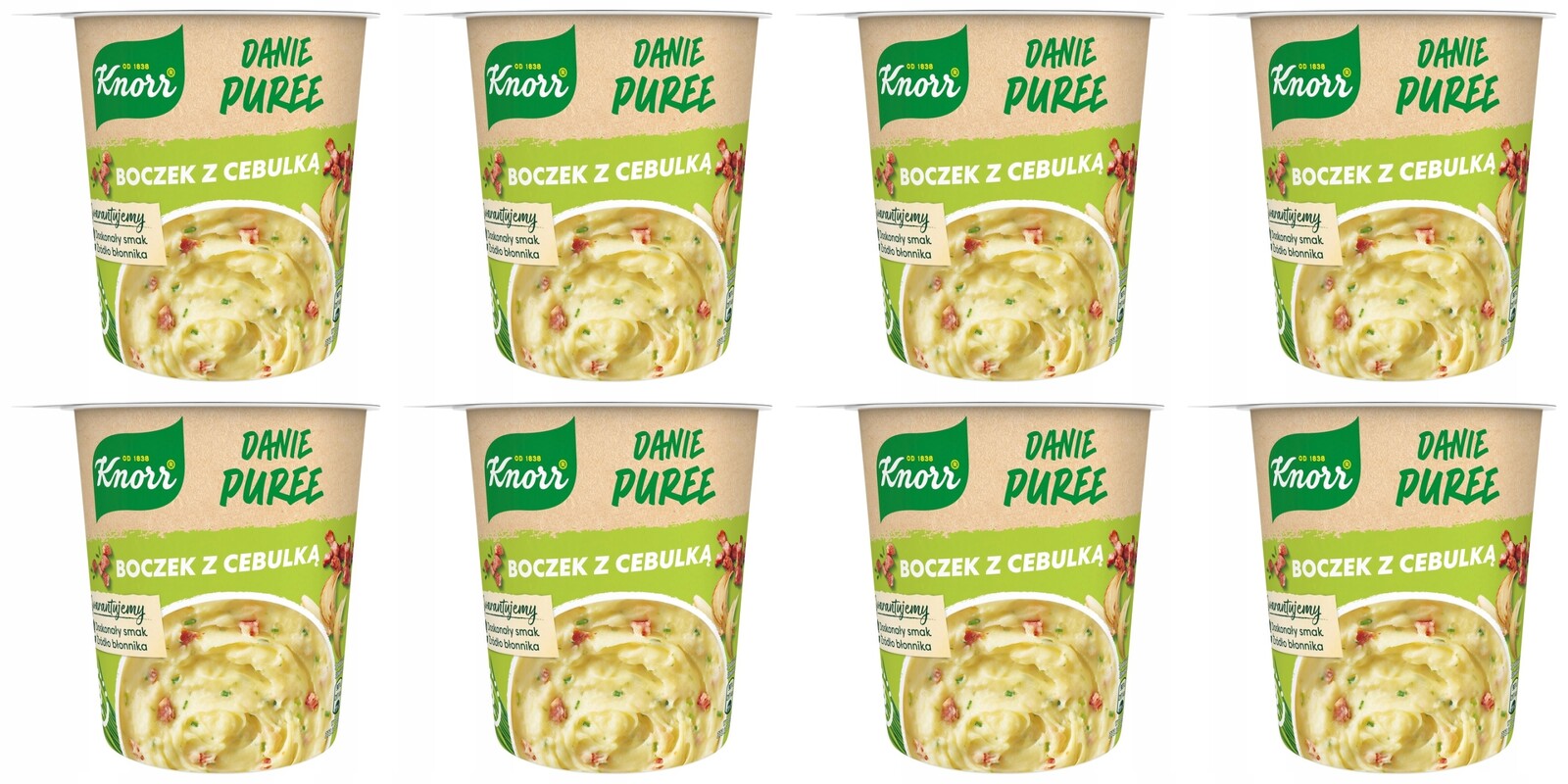 8 x 51 g Knorr Pyré Slanina s cibulkou Kartonová