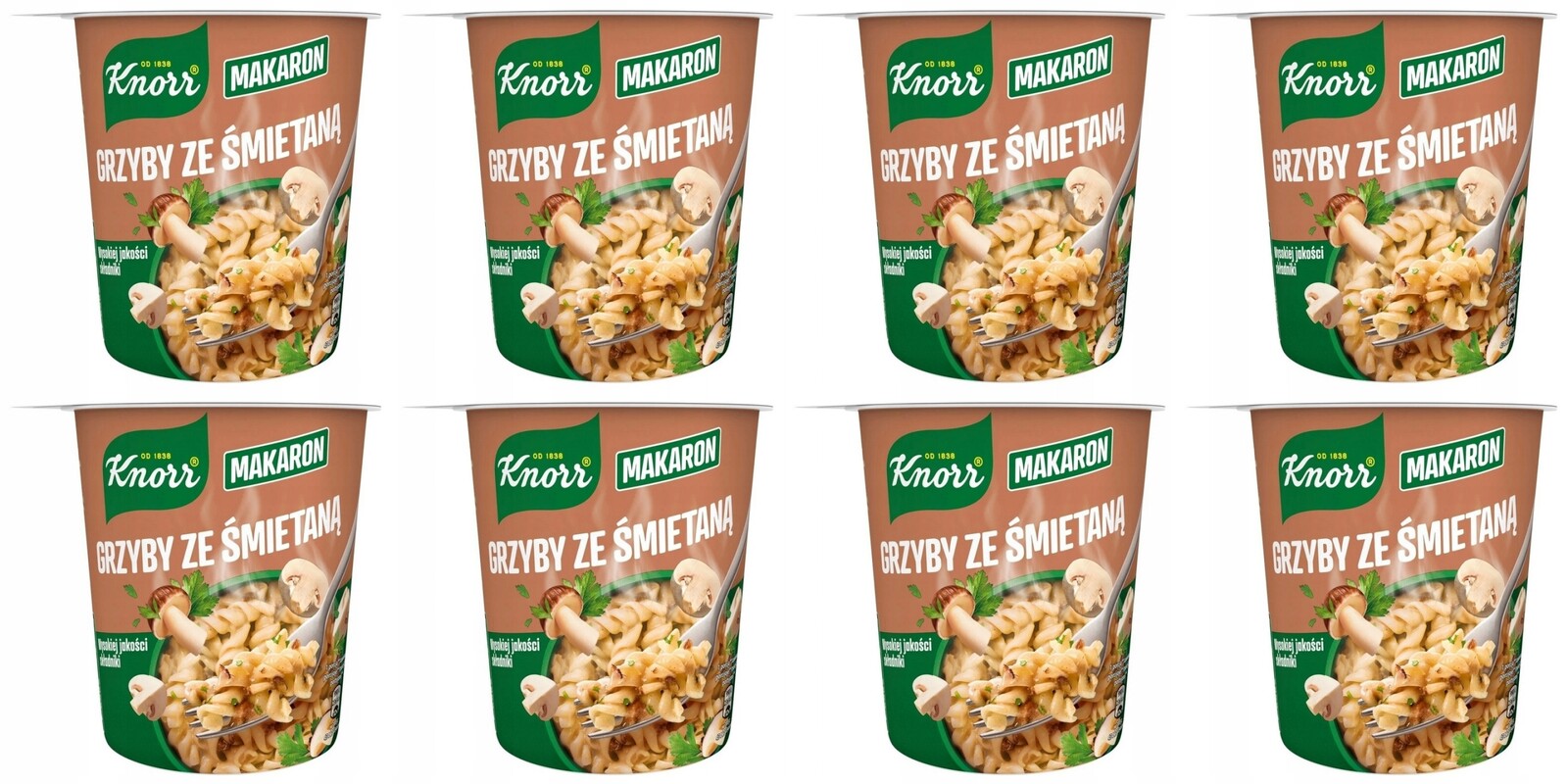 8 x 59 g Knorr Těstoviny s houbami a smetanou Karton