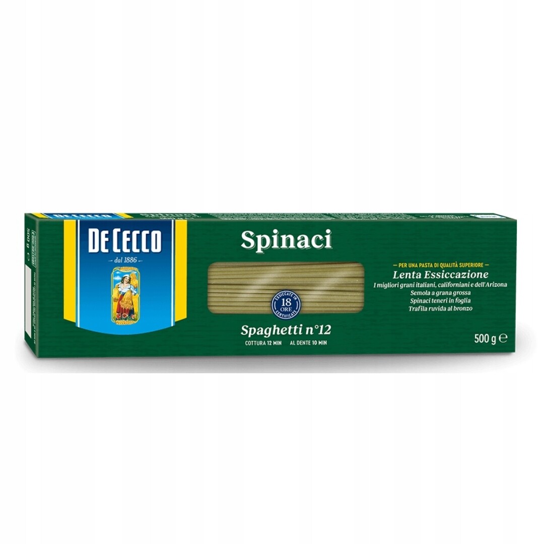 4X De Cecco Spaghetti Spinaci 500 Gr těstoviny italský