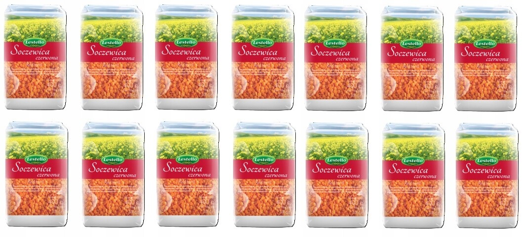 14 x 400 g Lestello Červená čočka Karton