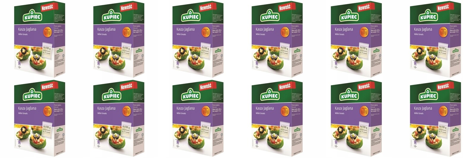 12 x 400 g Kupiec Jáhlová kaše Karton