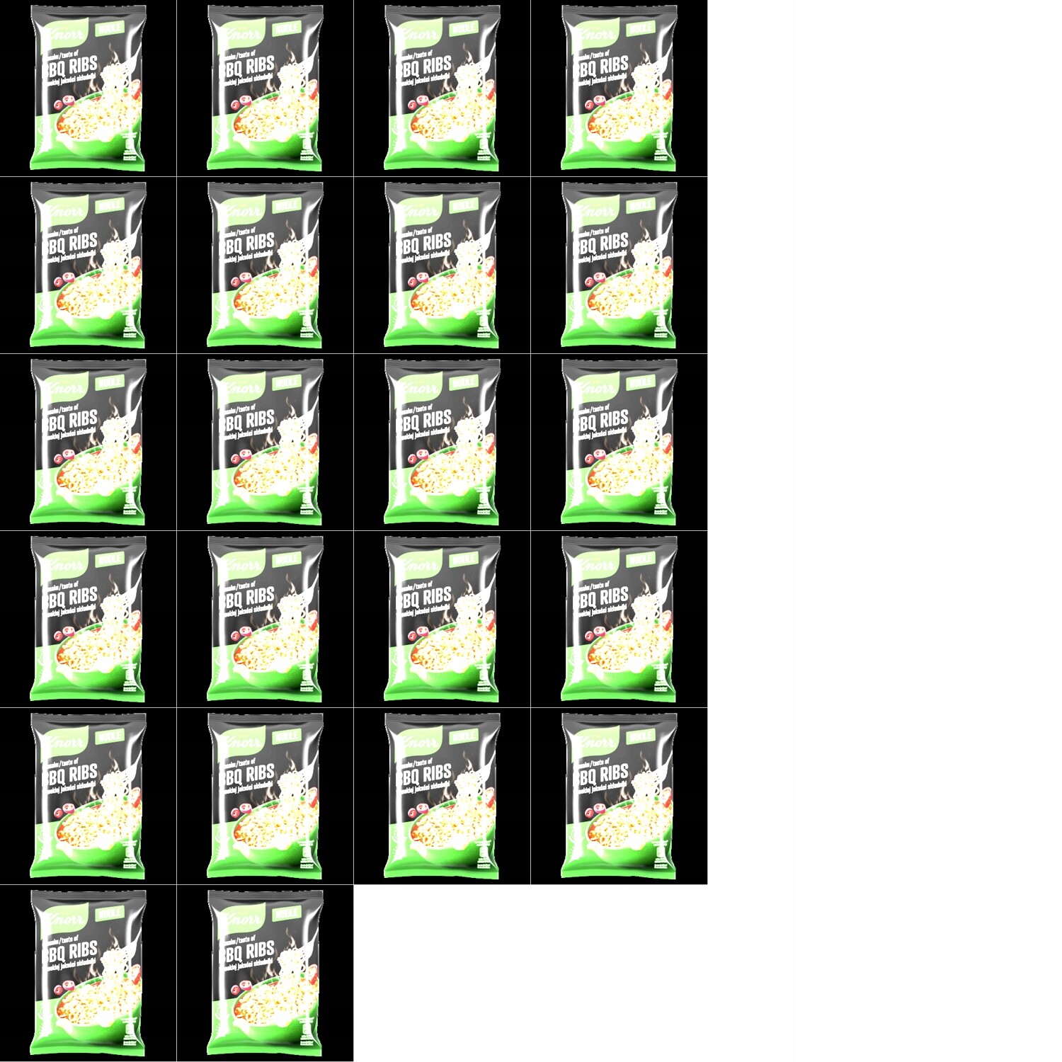 22x 66g Knorr nudle s Bbq příchutí Karton