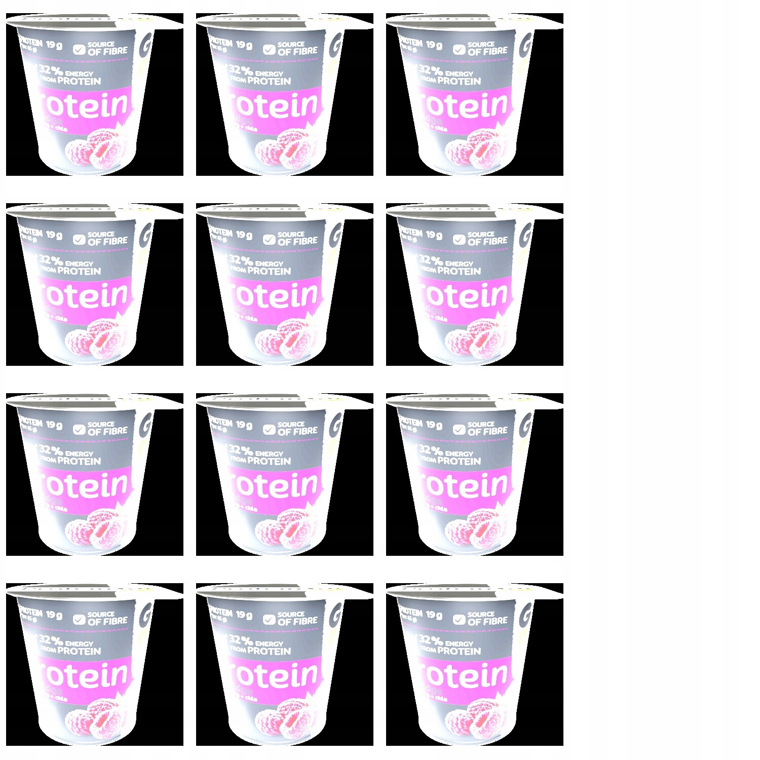 12 x 65 g Sante Go On proteinová ovesná kaše malina & chia Karton