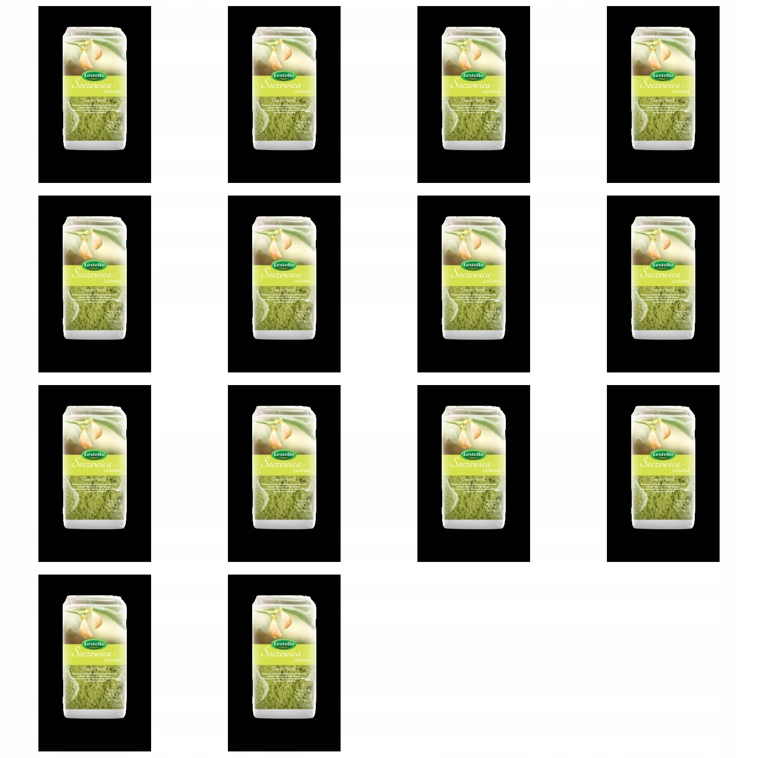 14 x 500 g Lestello zelená čočka Karton