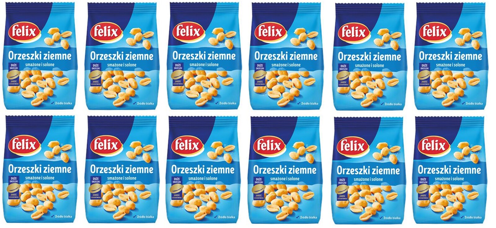 12 x 150 g Felix Pražené arašídy Karton