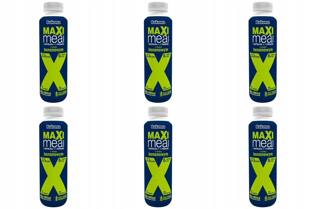 6 x 500 g Bakoma Maxi Meal s banánovou příchutí Karton