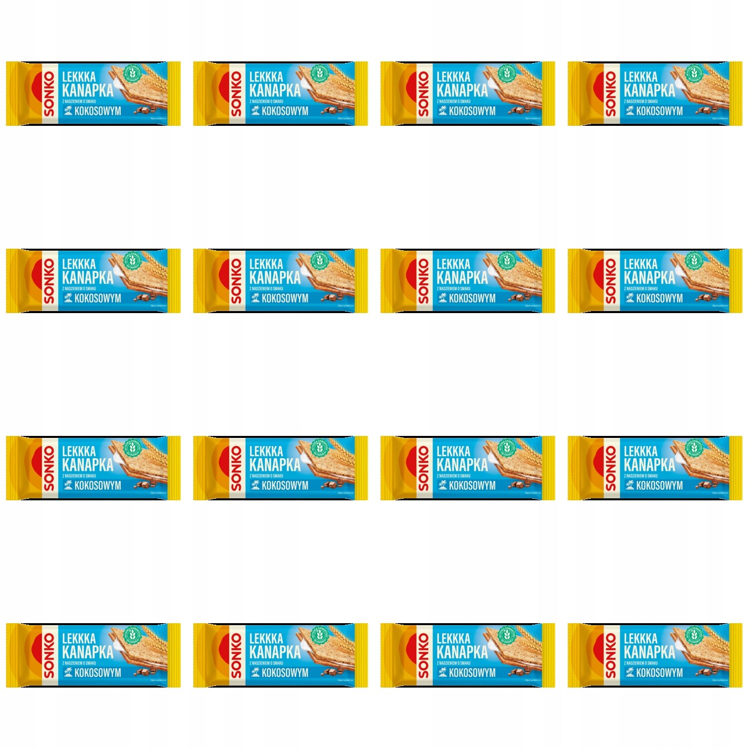 16 x 30 g Sonko Lehký sendvič s náplní a kokosovou příchutí Karton