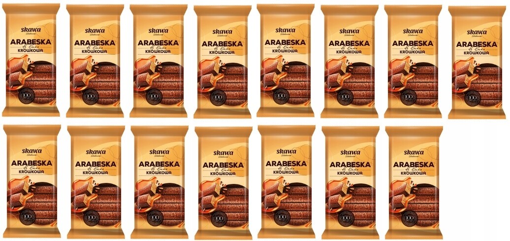 15 x 190 g Skawa Arabeska De Luxe kravské sušenky Karton