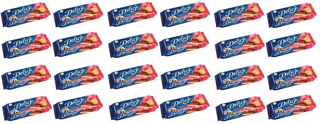 24 x 147 g Delicje Šampaňské maliny Karton