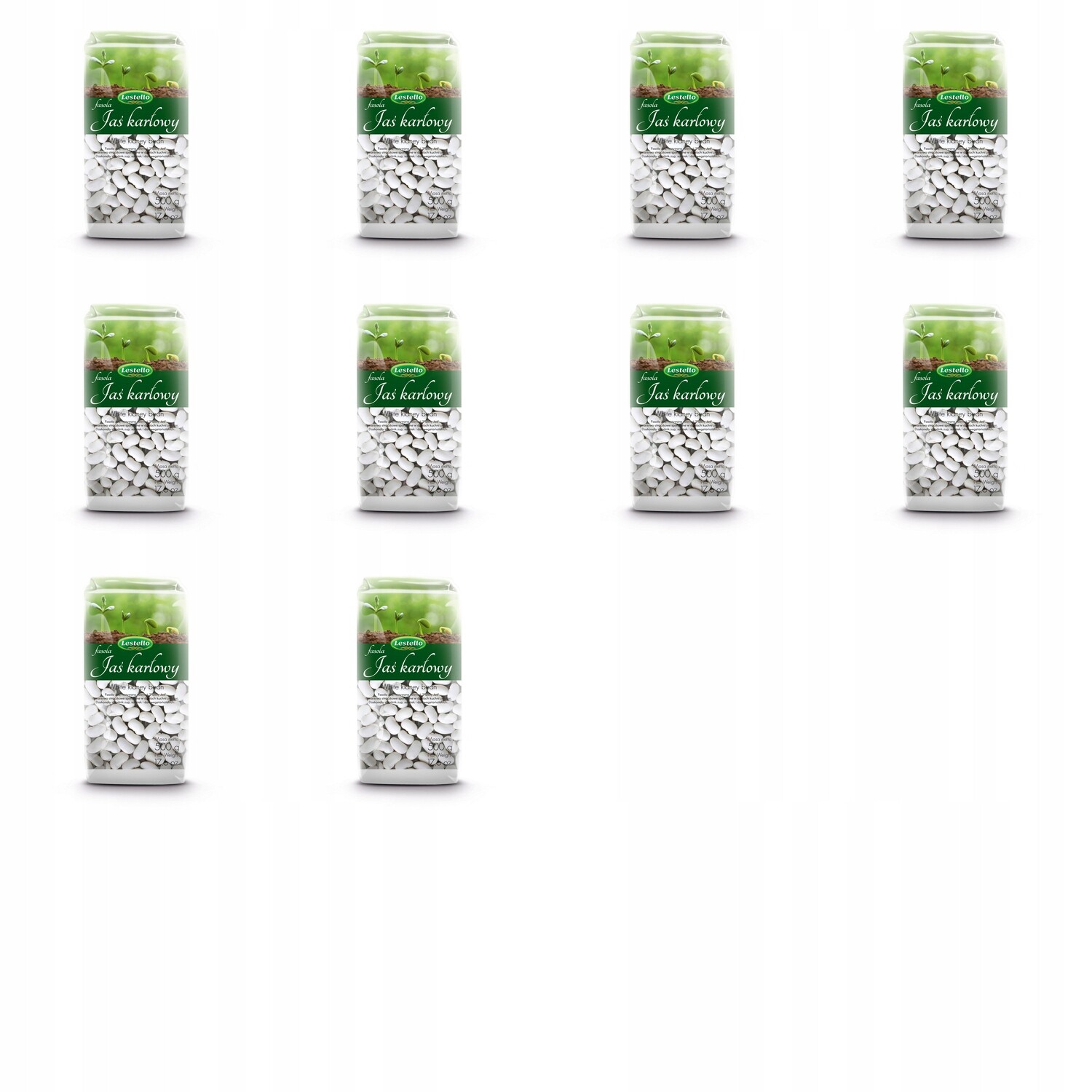 10 x 500 g Lestello máslové fazole trpasličí Karton