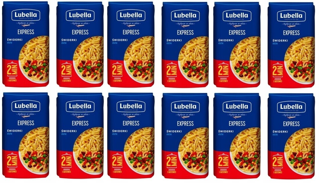 12 x 400 g Lubella Express Těstoviny fusilli Karton