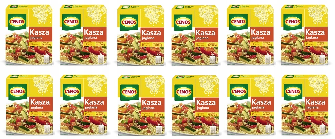 12x 400g Cenos Jáhlová kaše 4x100g Karton