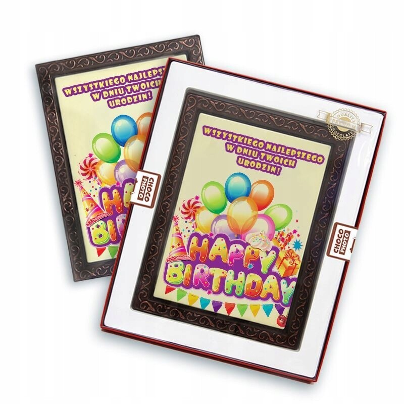 Narozeninová přáníčka z čokolády