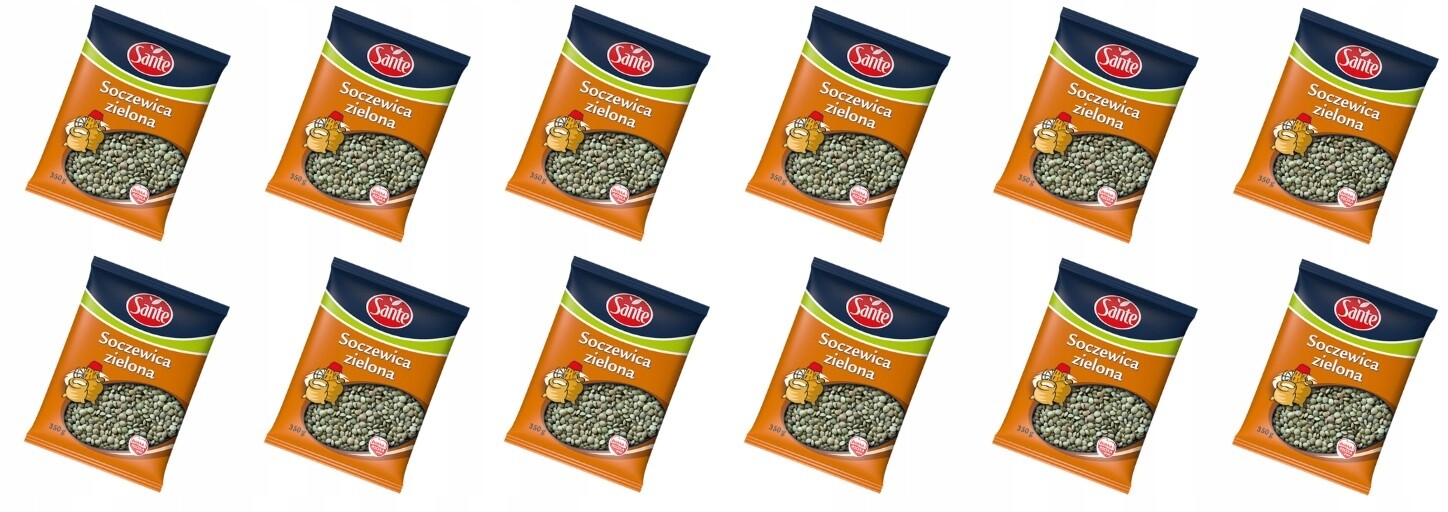 12 x 350 g Sante Zelená čočka Karton