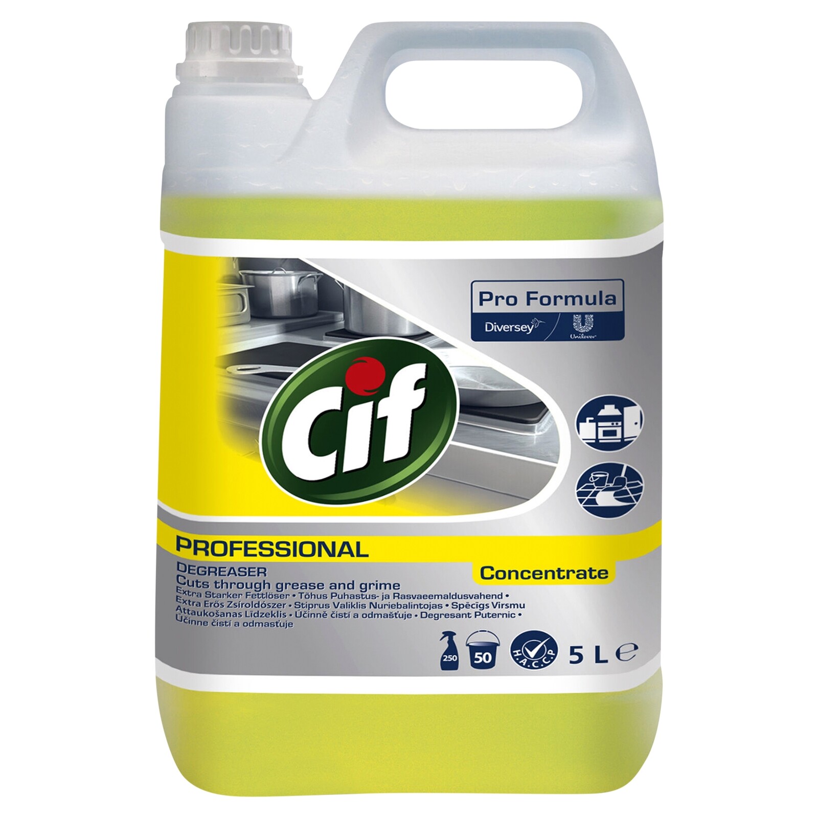 Cif Degreaser Concentrate 5L – přípravek na odstranění mastných nečistot