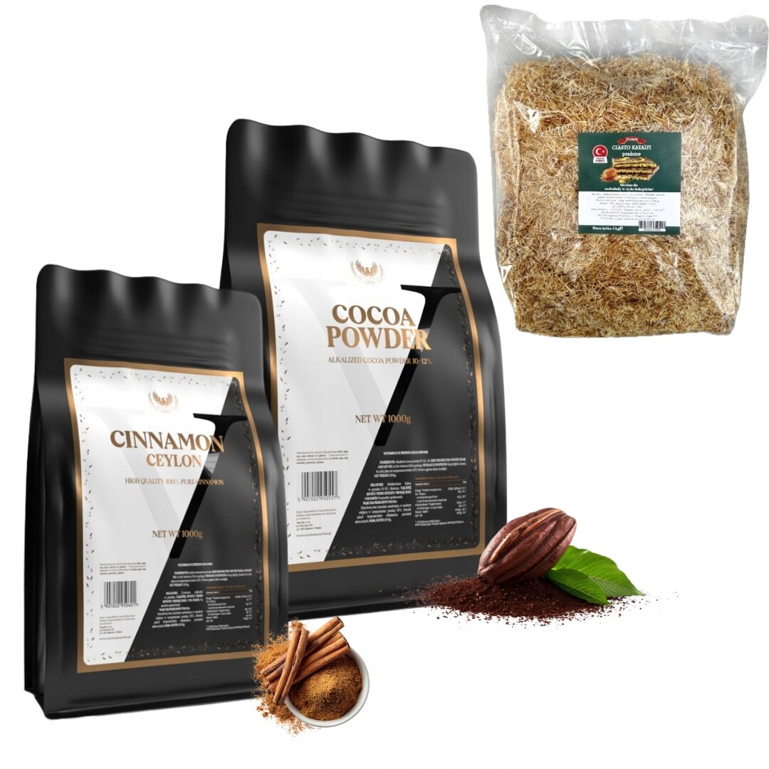 Victorious Nutriotion Kakaový Prášek 1000g Skořice 1kg Těsto Kataifi 1kg