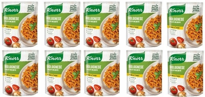10 x 160 g Knorr Bolognese s hovězím masem instantní pokrm Karton
