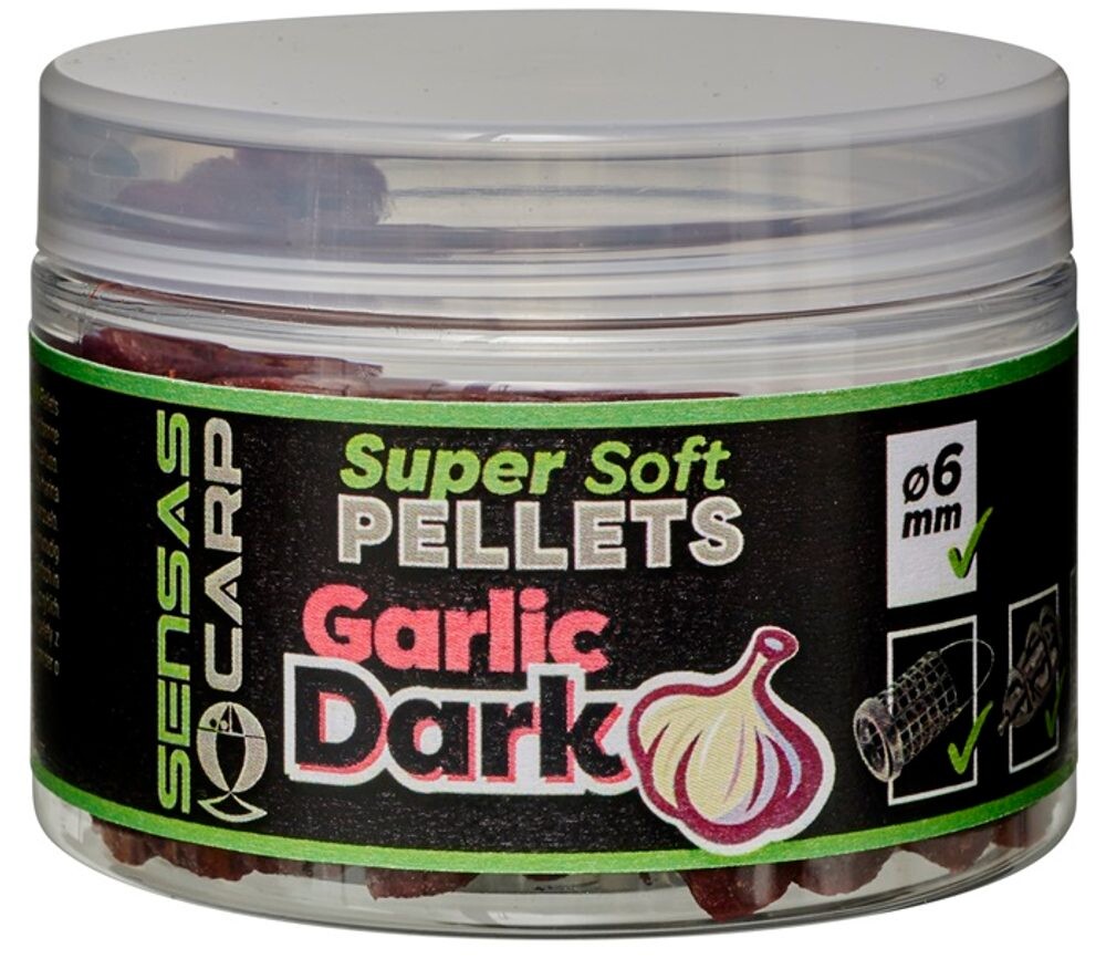 Sensas Pelety Super Soft Garlic Dark 60g - 6mm